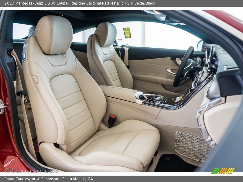 designo Cardinal Red Metallic / Silk Beige/Black 2017 Mercedes-Benz C 300 Coupe