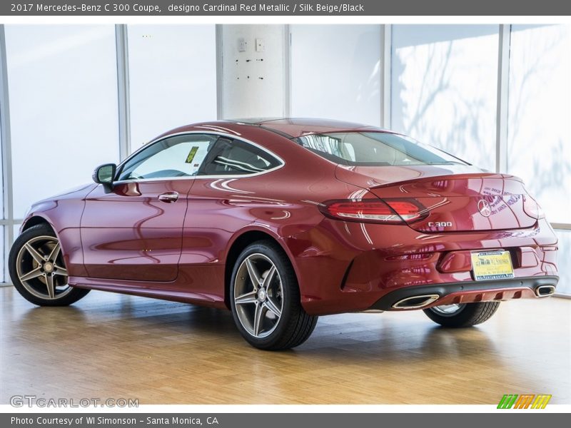 designo Cardinal Red Metallic / Silk Beige/Black 2017 Mercedes-Benz C 300 Coupe