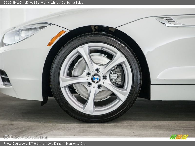 Alpine White / Canberra Beige 2016 BMW Z4 sDrive28i