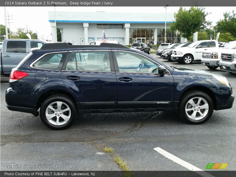 Deep Indigo Pearl / Ivory 2014 Subaru Outback 2.5i Premium