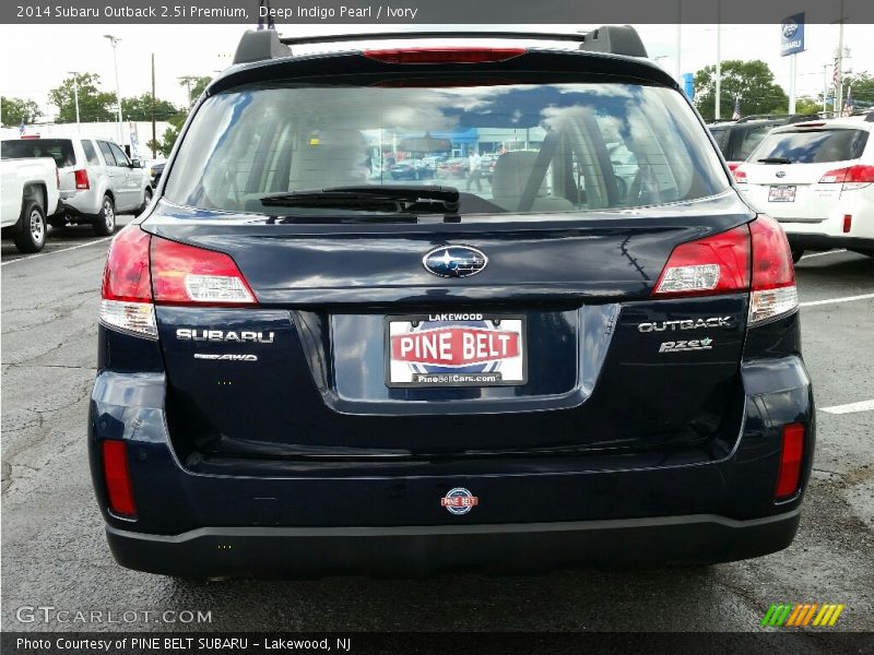 Deep Indigo Pearl / Ivory 2014 Subaru Outback 2.5i Premium