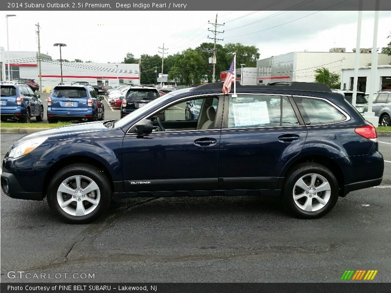 Deep Indigo Pearl / Ivory 2014 Subaru Outback 2.5i Premium