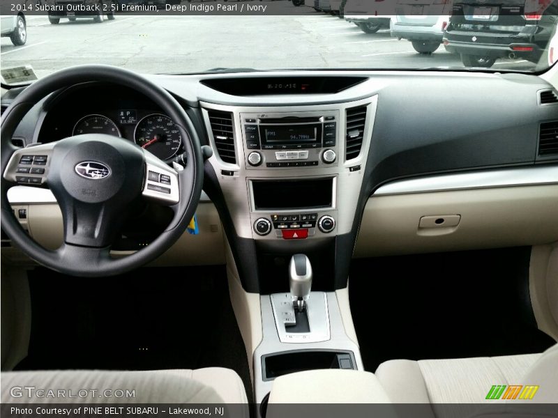 Deep Indigo Pearl / Ivory 2014 Subaru Outback 2.5i Premium