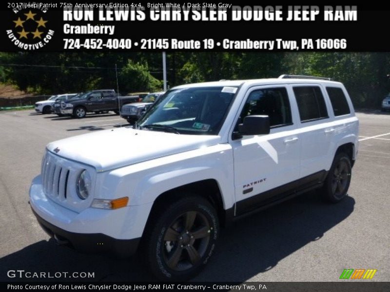 Bright White / Dark Slate Gray 2017 Jeep Patriot 75th Anniversary Edition 4x4