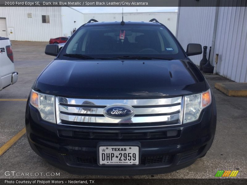 Dark Ink Blue Metallic / Sport Black Leather/Grey Alcantara 2010 Ford Edge SE