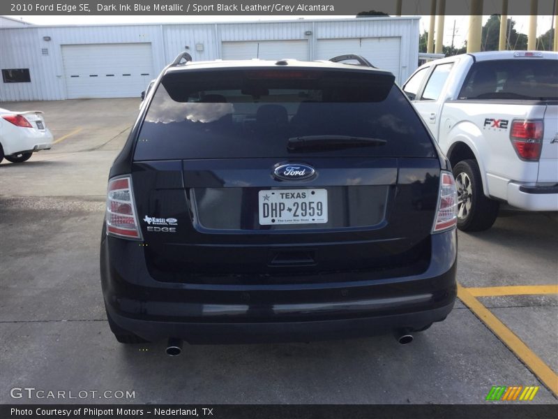 Dark Ink Blue Metallic / Sport Black Leather/Grey Alcantara 2010 Ford Edge SE