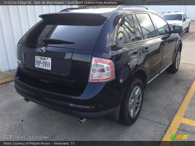 Dark Ink Blue Metallic / Sport Black Leather/Grey Alcantara 2010 Ford Edge SE