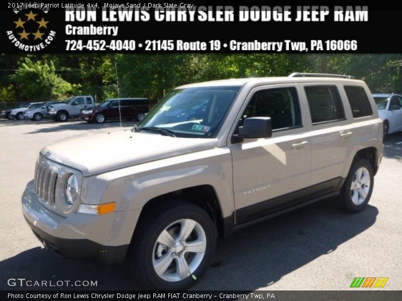 Mojave Sand / Dark Slate Gray 2017 Jeep Patriot Latitude 4x4