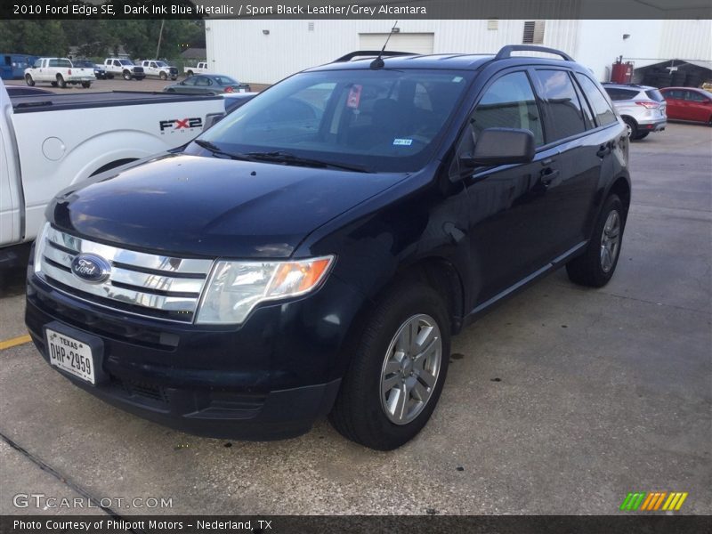 Dark Ink Blue Metallic / Sport Black Leather/Grey Alcantara 2010 Ford Edge SE