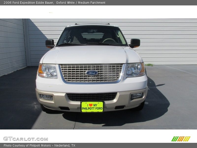 Oxford White / Medium Parchment 2006 Ford Expedition Eddie Bauer