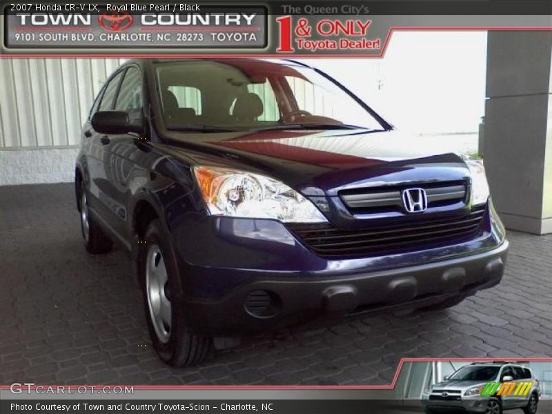 Royal Blue Pearl / Black 2007 Honda CR-V LX