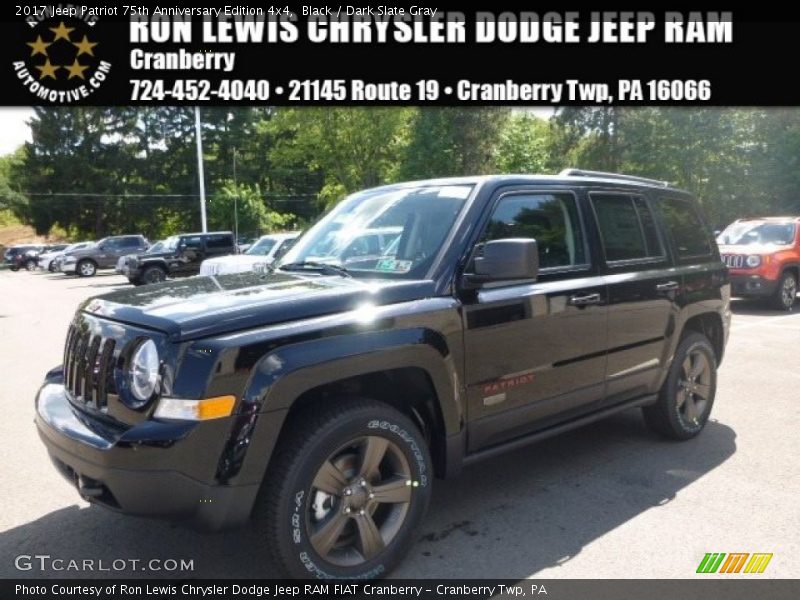 Black / Dark Slate Gray 2017 Jeep Patriot 75th Anniversary Edition 4x4