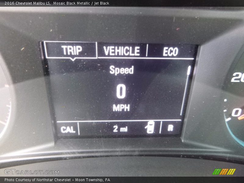 Mosaic Black Metallic / Jet Black 2016 Chevrolet Malibu LS