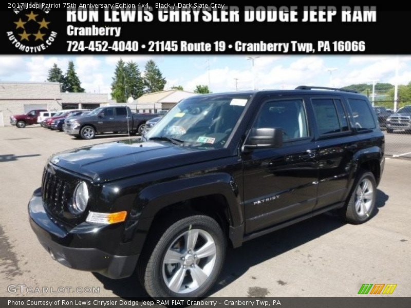 Black / Dark Slate Gray 2017 Jeep Patriot 75th Anniversary Edition 4x4