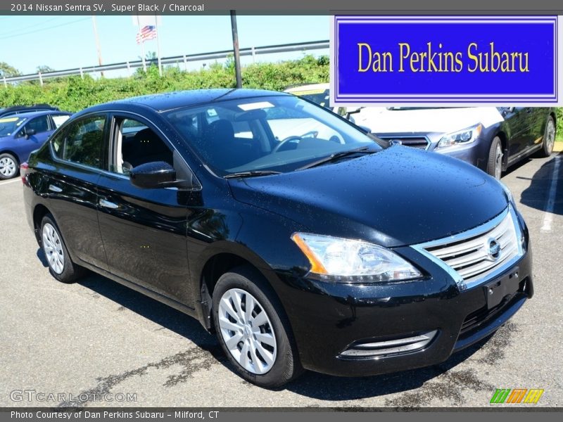 Super Black / Charcoal 2014 Nissan Sentra SV