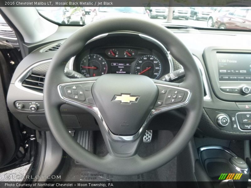 Mosaic Black Metallic / Jet Black 2016 Chevrolet Malibu LT