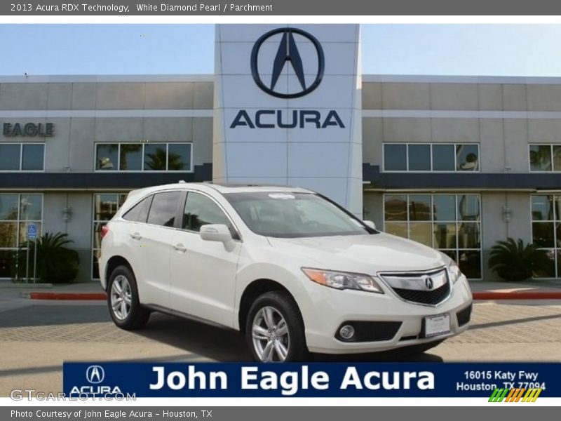 White Diamond Pearl / Parchment 2013 Acura RDX Technology