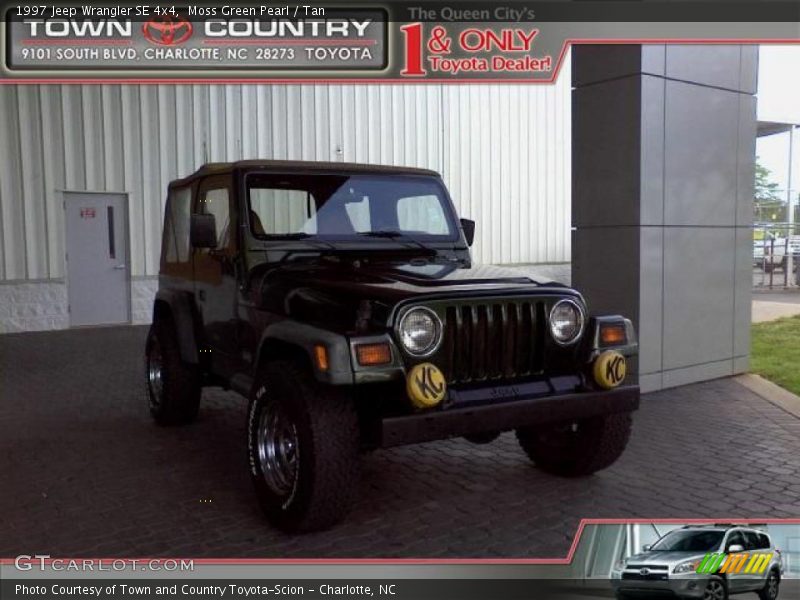 Moss Green Pearl / Tan 1997 Jeep Wrangler SE 4x4