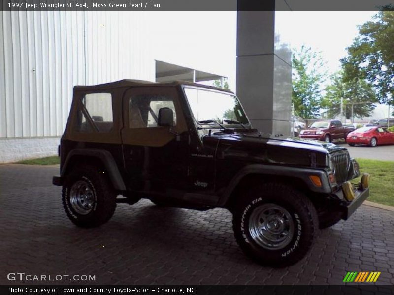 Moss Green Pearl / Tan 1997 Jeep Wrangler SE 4x4