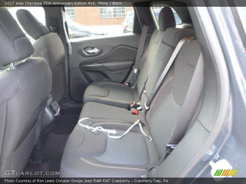 Rear Seat of 2017 Cherokee 75th Anniversary Edition 4x4