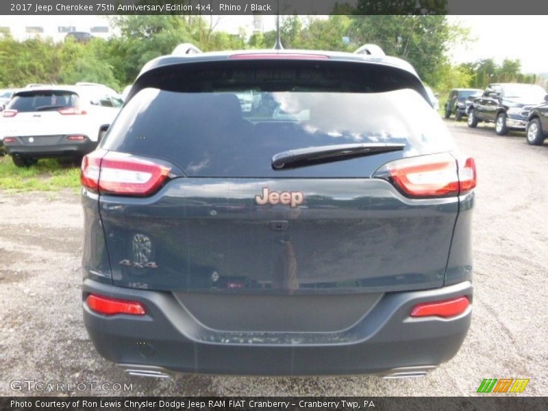 Rhino / Black 2017 Jeep Cherokee 75th Anniversary Edition 4x4