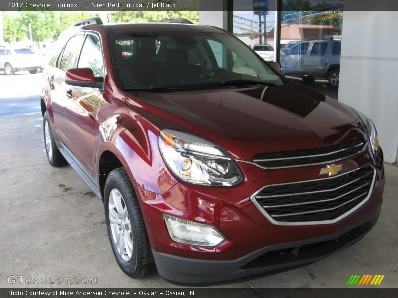 Siren Red Tintcoat / Jet Black 2017 Chevrolet Equinox LT
