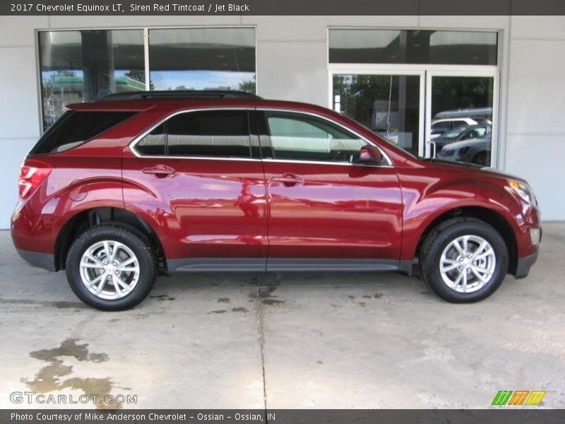 Siren Red Tintcoat / Jet Black 2017 Chevrolet Equinox LT