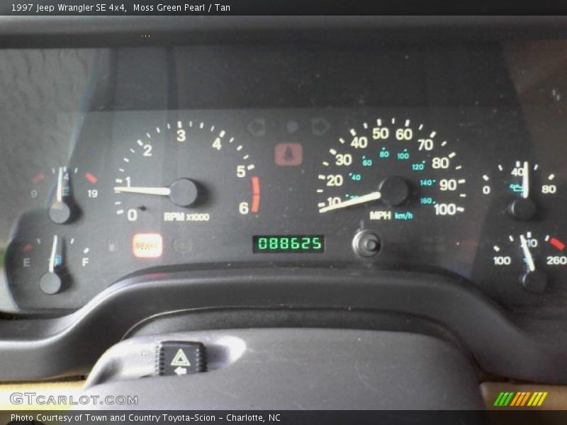 Moss Green Pearl / Tan 1997 Jeep Wrangler SE 4x4