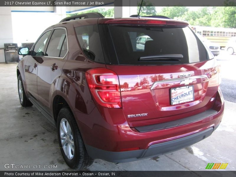 Siren Red Tintcoat / Jet Black 2017 Chevrolet Equinox LT
