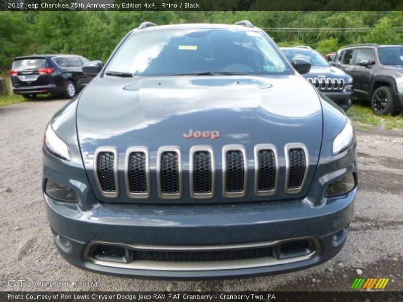 Rhino / Black 2017 Jeep Cherokee 75th Anniversary Edition 4x4