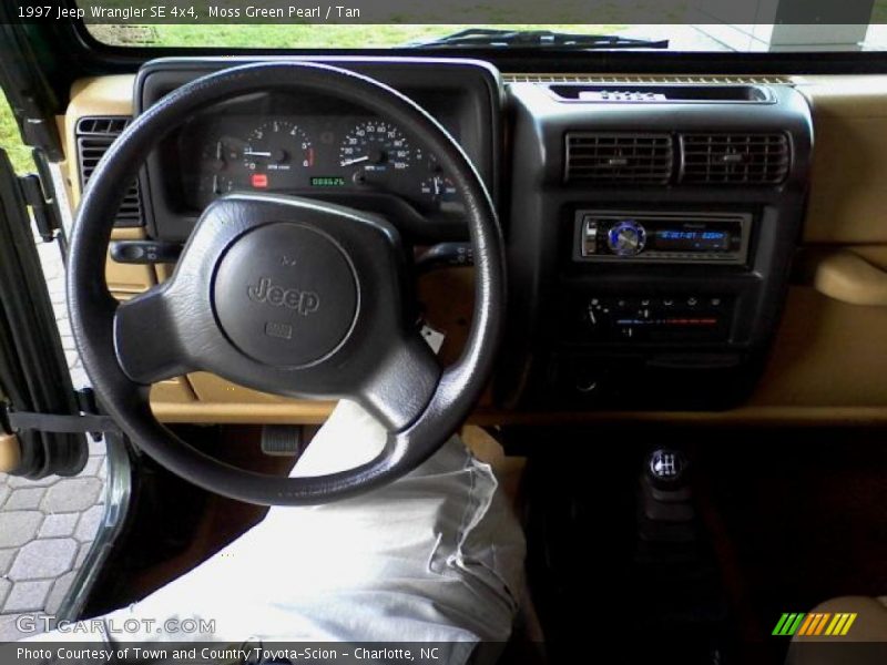 Moss Green Pearl / Tan 1997 Jeep Wrangler SE 4x4