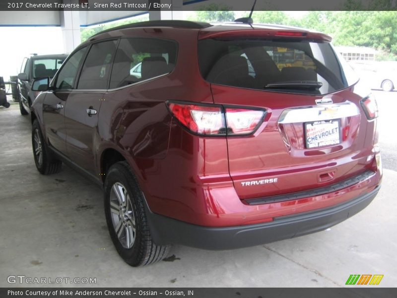 Siren Red Tintcoat / Ebony 2017 Chevrolet Traverse LT