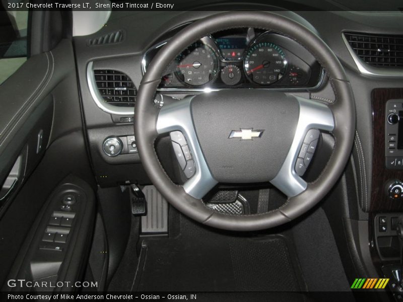 Siren Red Tintcoat / Ebony 2017 Chevrolet Traverse LT