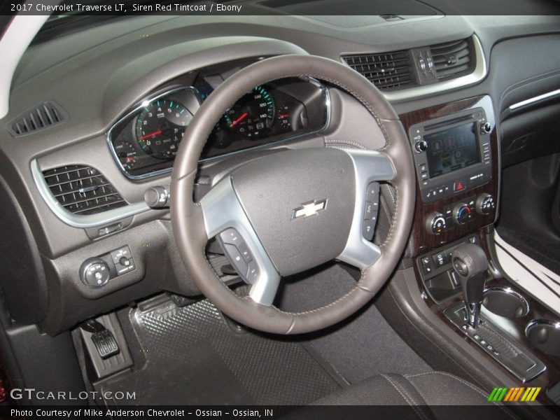 Siren Red Tintcoat / Ebony 2017 Chevrolet Traverse LT
