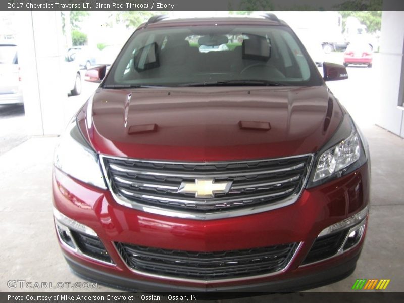 Siren Red Tintcoat / Ebony 2017 Chevrolet Traverse LT