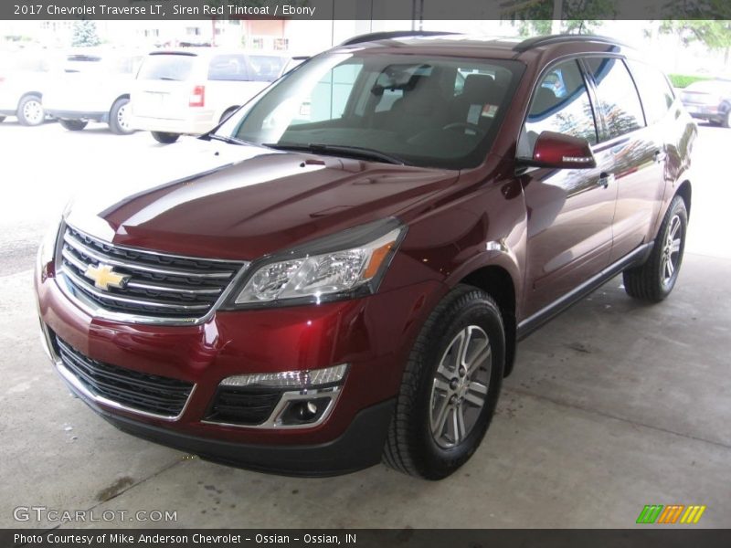 Siren Red Tintcoat / Ebony 2017 Chevrolet Traverse LT