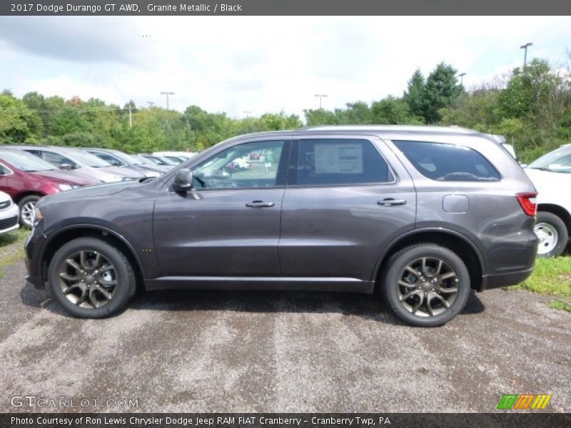 Granite Metallic / Black 2017 Dodge Durango GT AWD