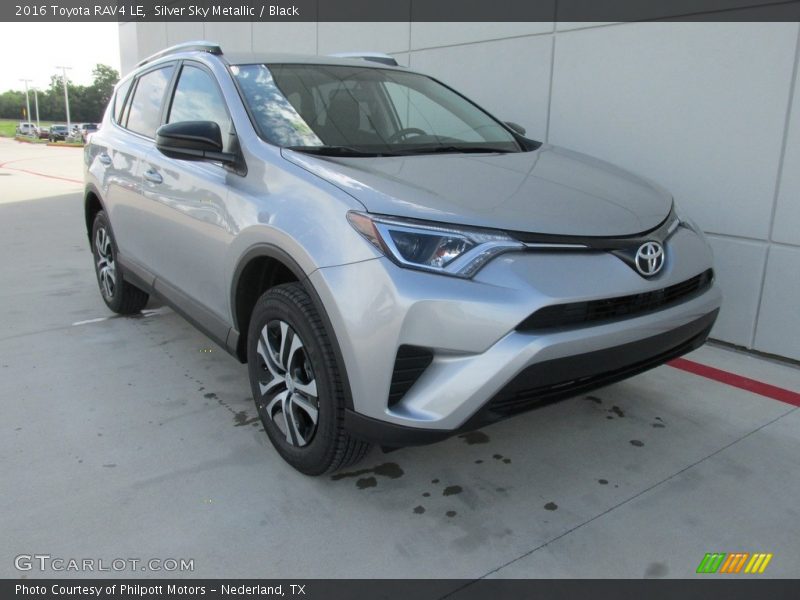 Silver Sky Metallic / Black 2016 Toyota RAV4 LE