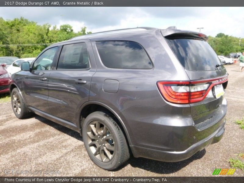 Granite Metallic / Black 2017 Dodge Durango GT AWD