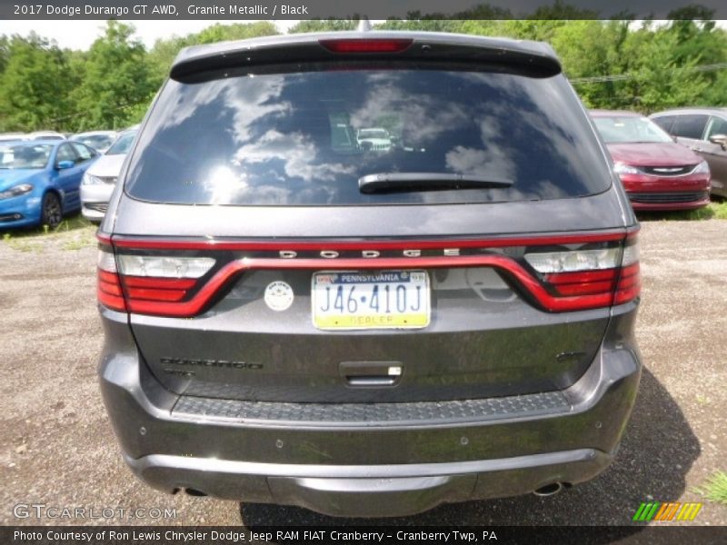 Granite Metallic / Black 2017 Dodge Durango GT AWD
