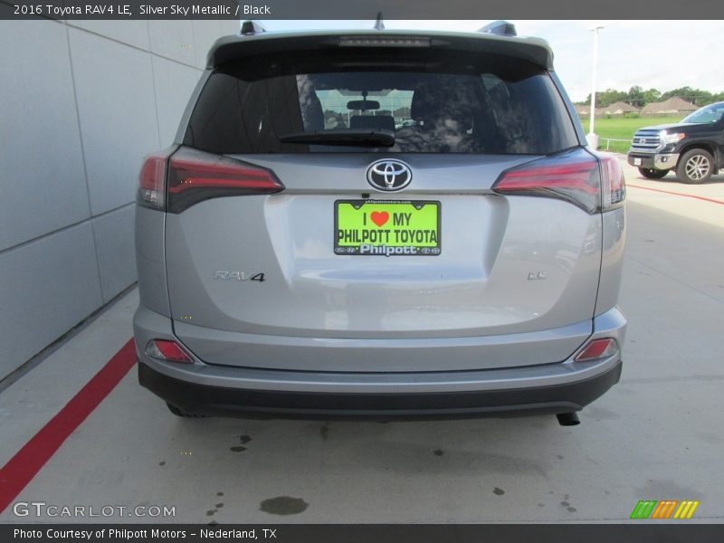 Silver Sky Metallic / Black 2016 Toyota RAV4 LE
