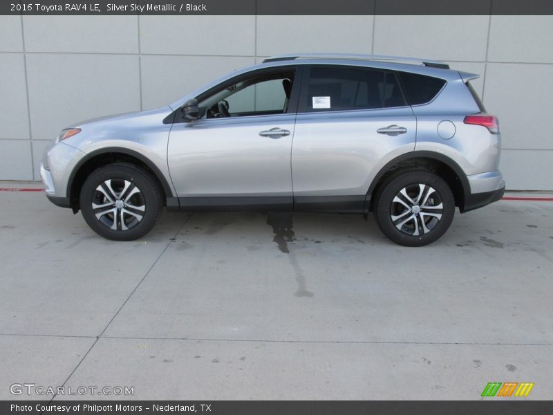 Silver Sky Metallic / Black 2016 Toyota RAV4 LE