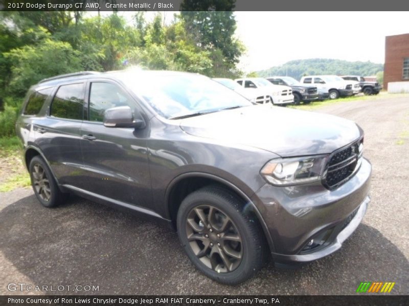 Granite Metallic / Black 2017 Dodge Durango GT AWD