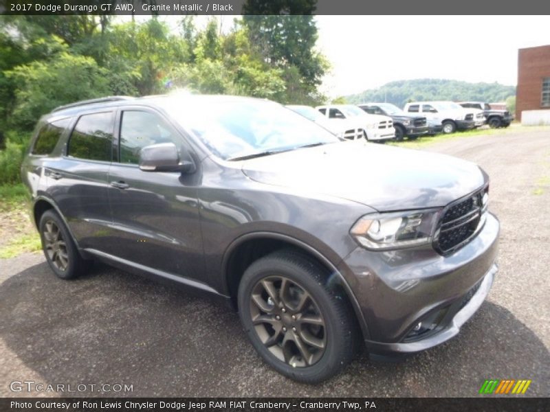 Granite Metallic / Black 2017 Dodge Durango GT AWD