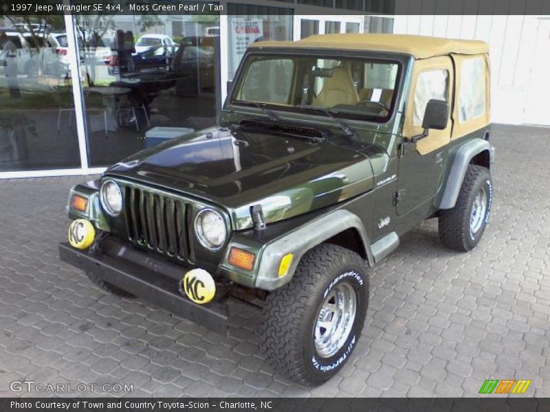 Moss Green Pearl / Tan 1997 Jeep Wrangler SE 4x4