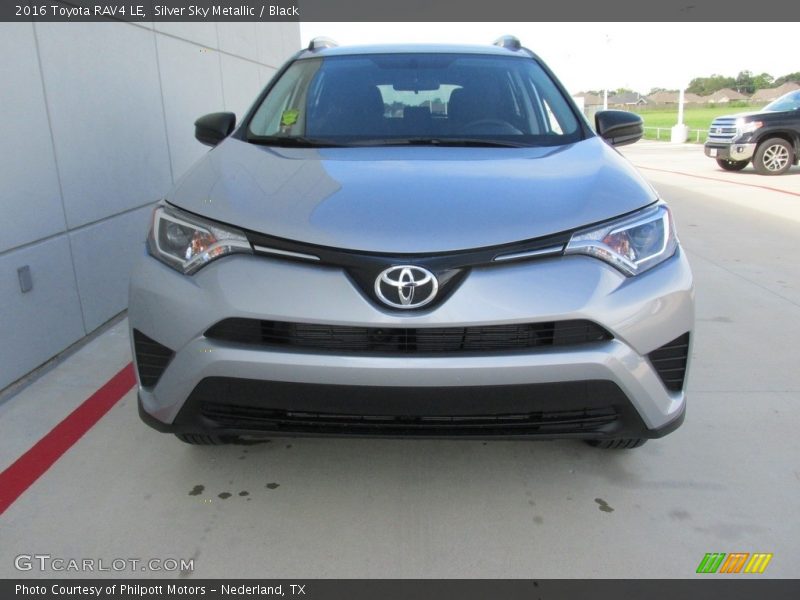 Silver Sky Metallic / Black 2016 Toyota RAV4 LE