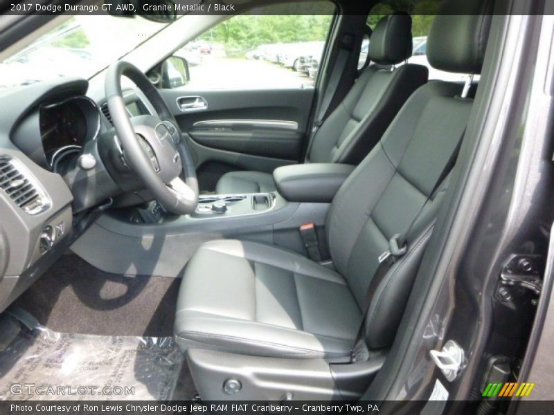 Granite Metallic / Black 2017 Dodge Durango GT AWD