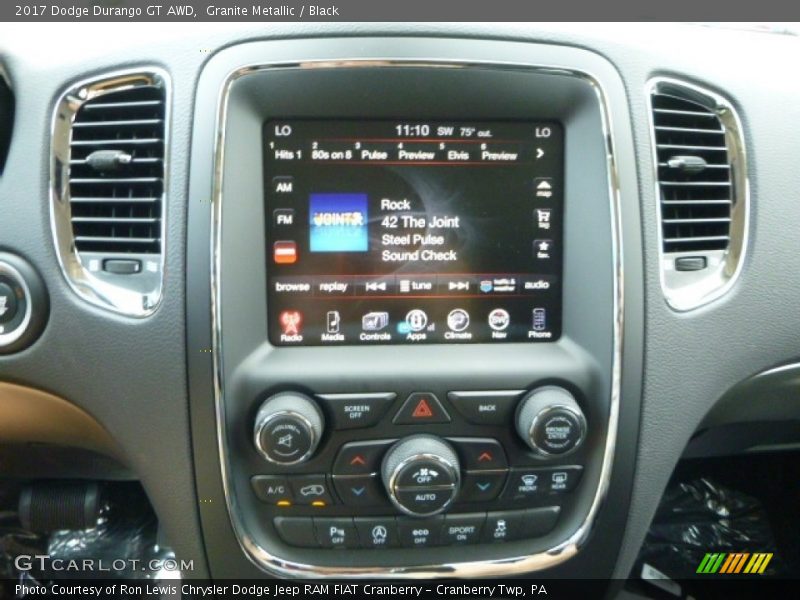 Granite Metallic / Black 2017 Dodge Durango GT AWD