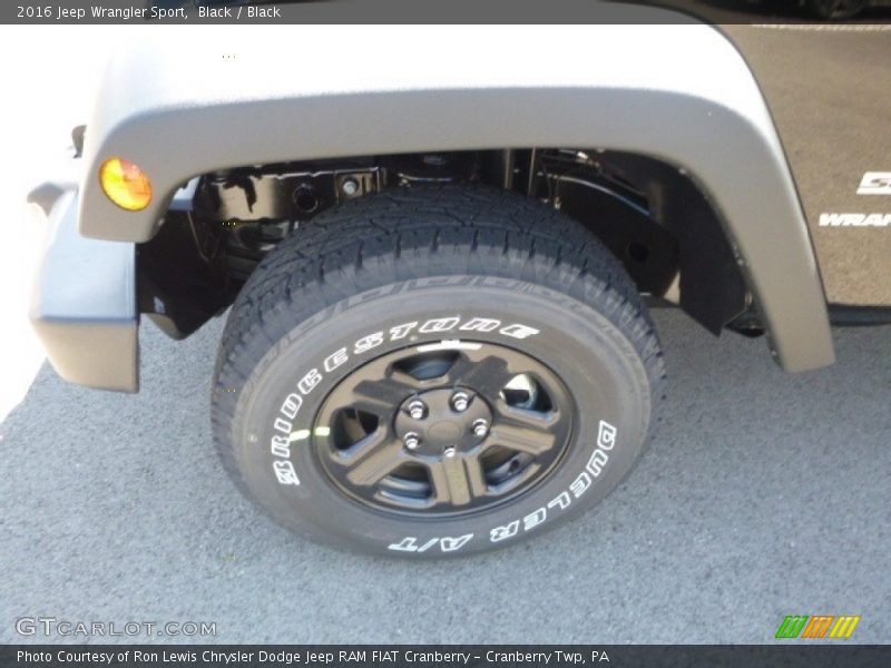 Black / Black 2016 Jeep Wrangler Sport