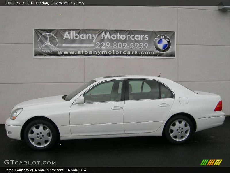 Crystal White / Ivory 2003 Lexus LS 430 Sedan